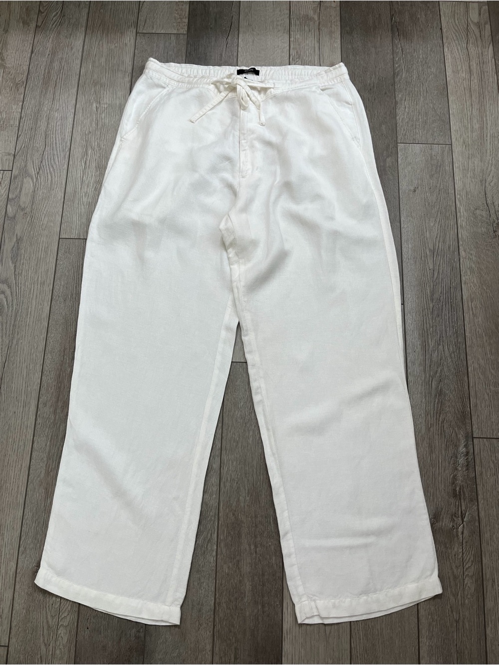 Alfany Off White Cropped White Knit Lounge Pants Size 34